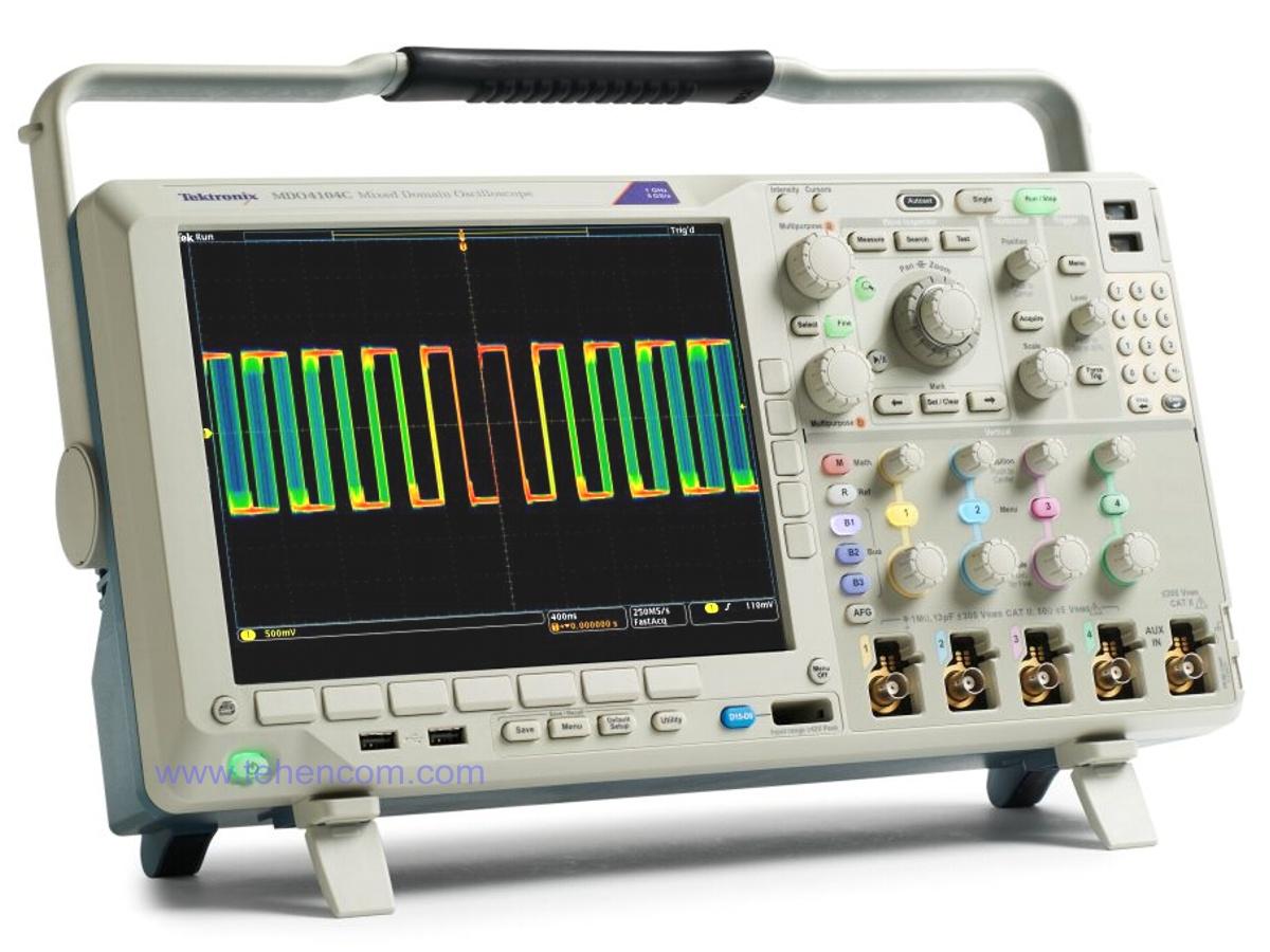 Tektronix MDO4000C 1 GHz oscilloscope series with 6 GHz spectrum analyzer