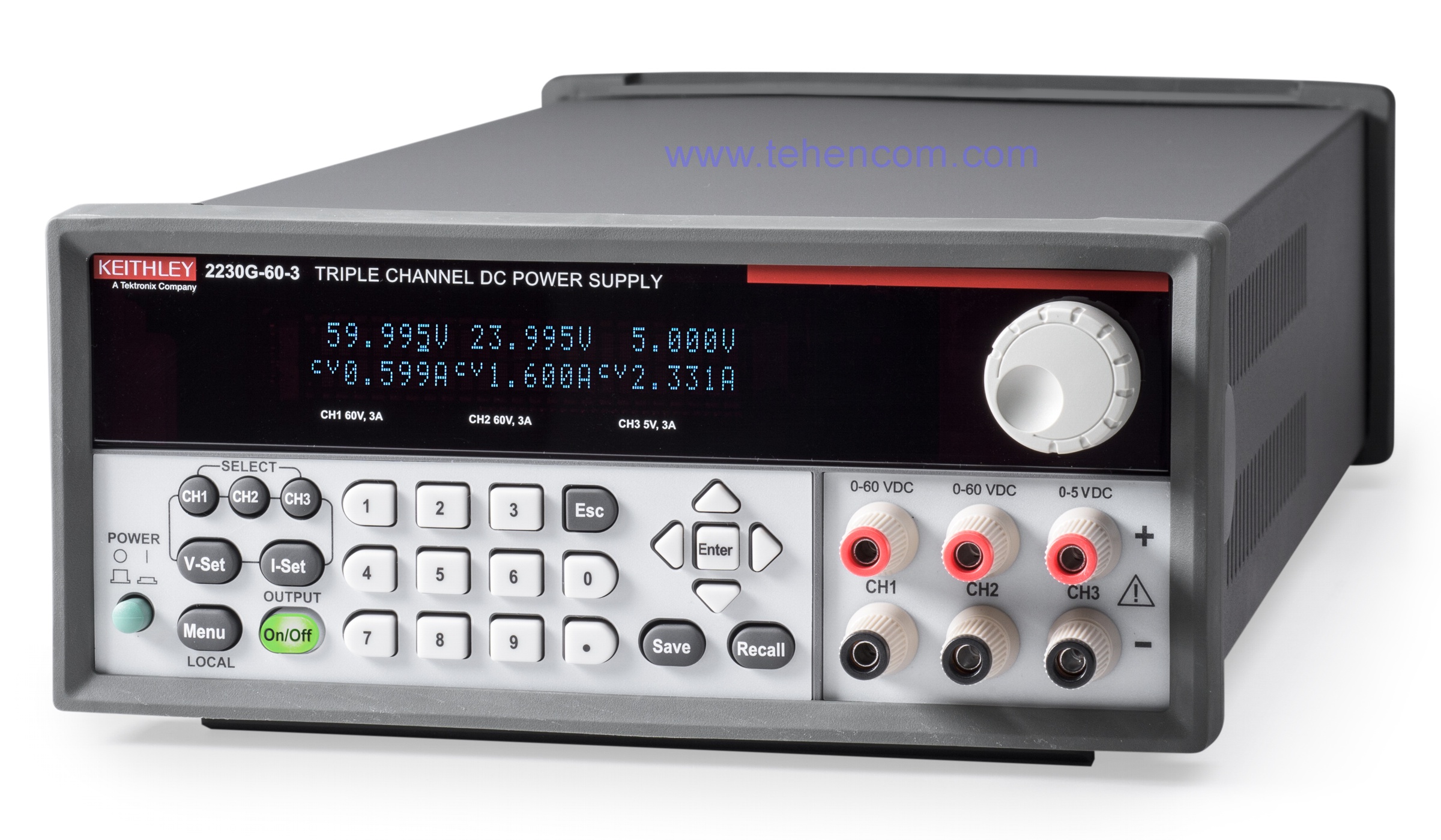 Linear laboratory power supply with galvanic isolation Keithley 2230-60-3