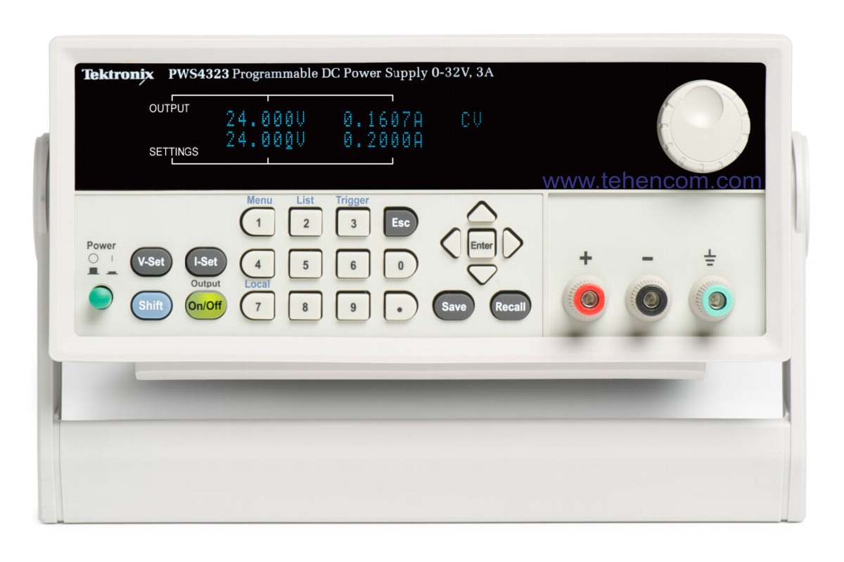 Typical voltage regulated power supply of the Tektronix PWS4000 series